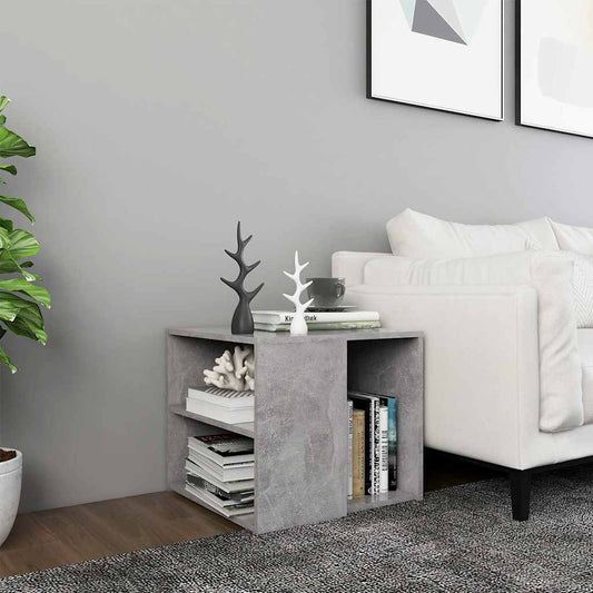 Side Table | Concrete Grey | Engineered wood | Compact | Side Table
