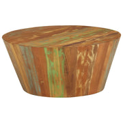 Coffee Table Ø65x31 cm Solid Reclaimed Wood