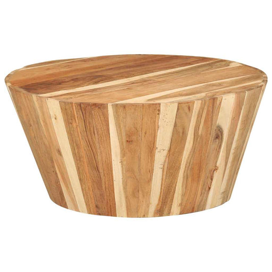 Coffee Table Ø65x31 cm Solid Acacia Wood