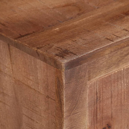 TV Cabinet Grey Rough mango wood, MDF Medium Storage TV Cabinet