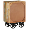Bedside Cabinet with Wheels 40x30x57 cm Solid Reclaimed Wood