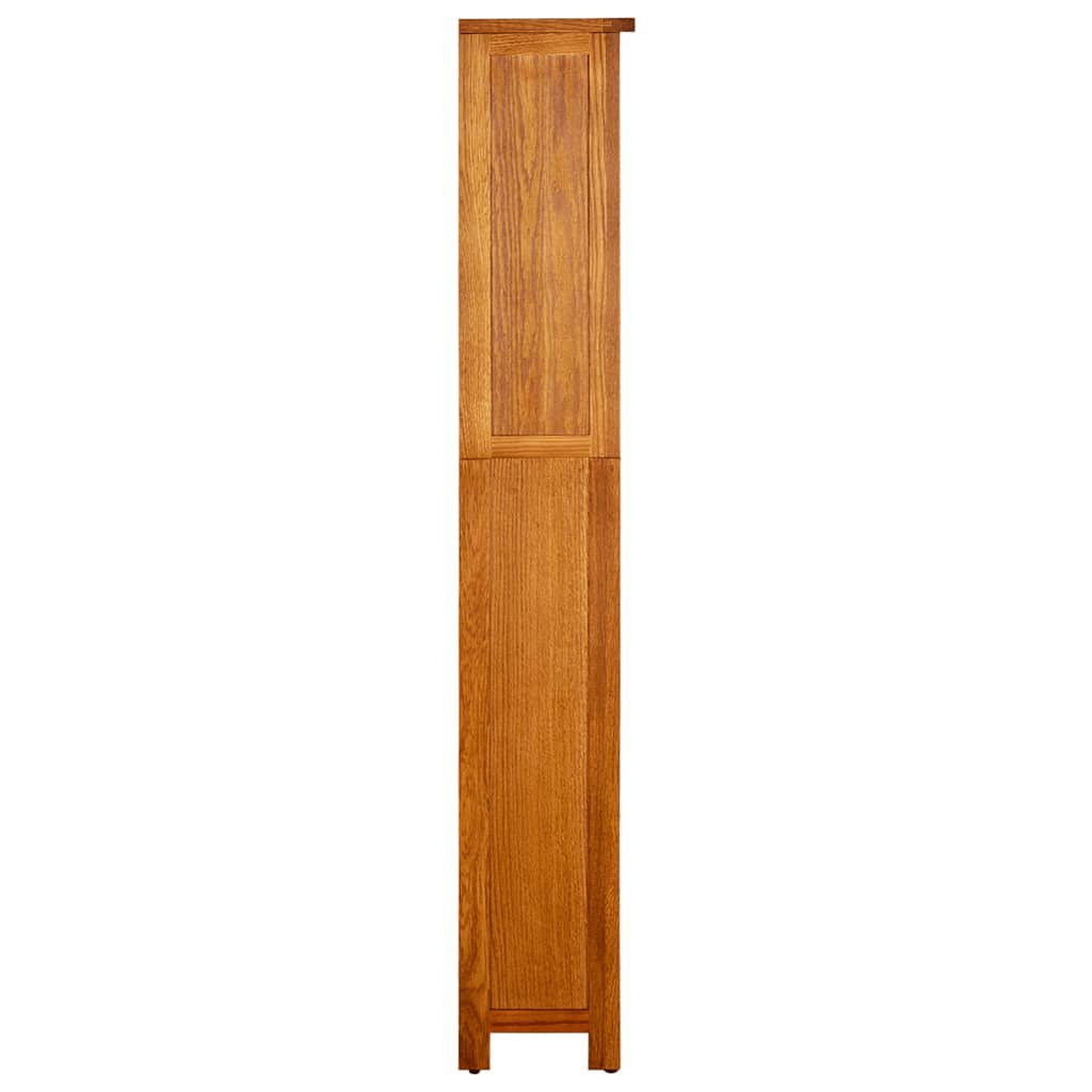 5-Tier Bookcase 17.7"x8.7"x55.1" Solid Oak Wood
