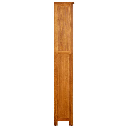 5-Tier Bookcase 17.7"x8.7"x55.1" Solid Oak Wood