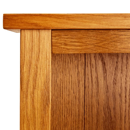 5-Tier Bookcase 17.7"x8.7"x55.1" Solid Oak Wood