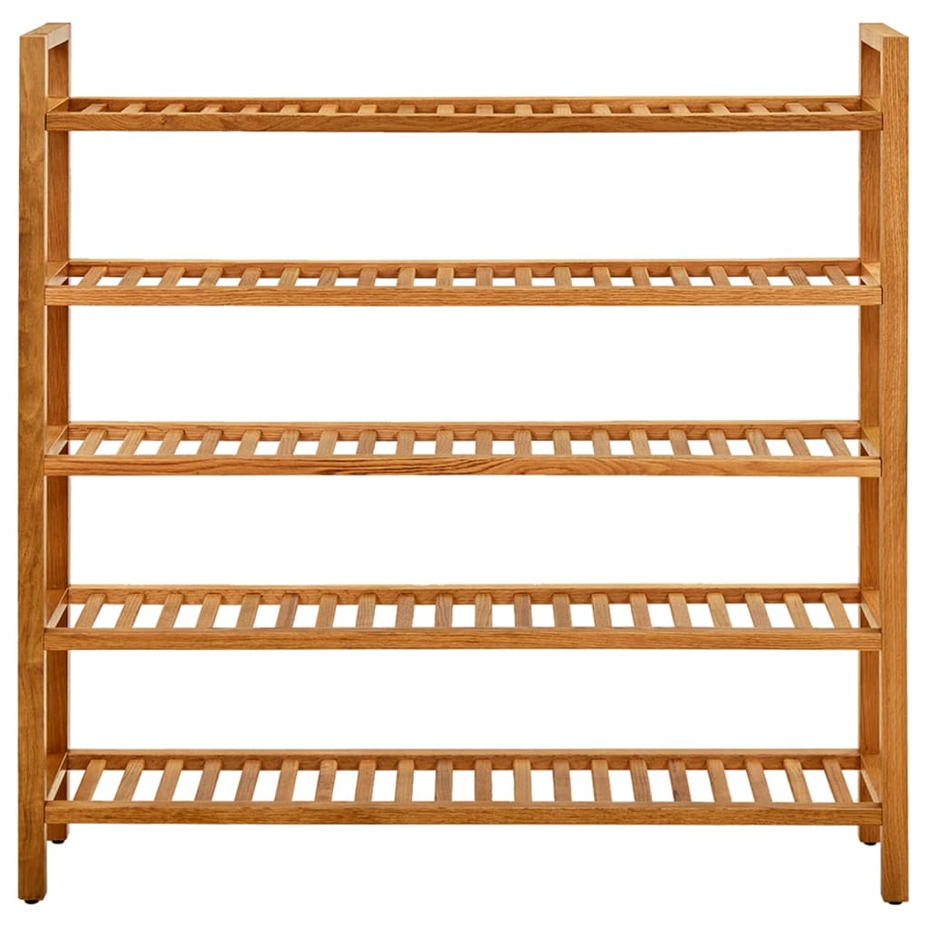 Shoe Rack Natural Oak Solid Oak Wood Standard Shoe Rack