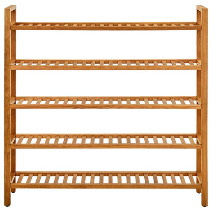 Shoe Rack Natural Oak Solid Oak Wood Standard Shoe Rack