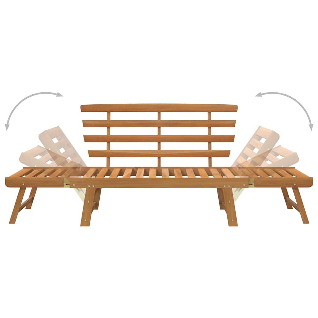 316471 vidaXL Garden Bench 2-in-1 190 cm Solid Acacia Wood