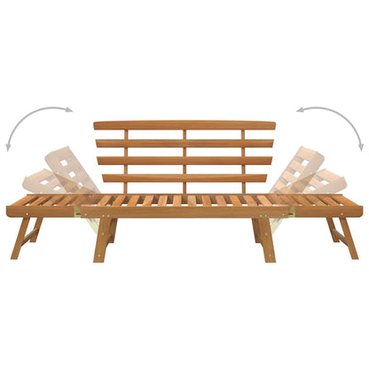 316471 vidaXL Garden Bench 2-in-1 190 cm Solid Acacia Wood