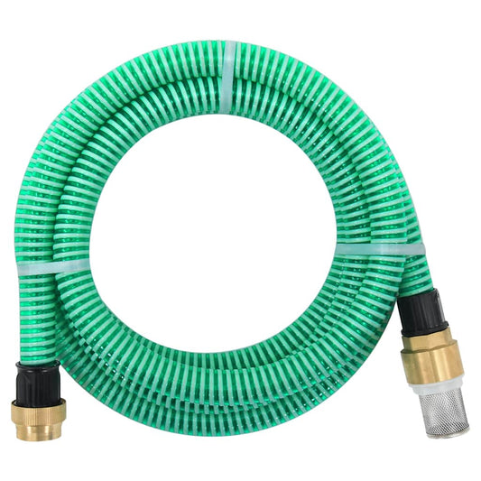 Suction Hose | Green | PVC, Brass | 5 m | Durable | Suction Hose