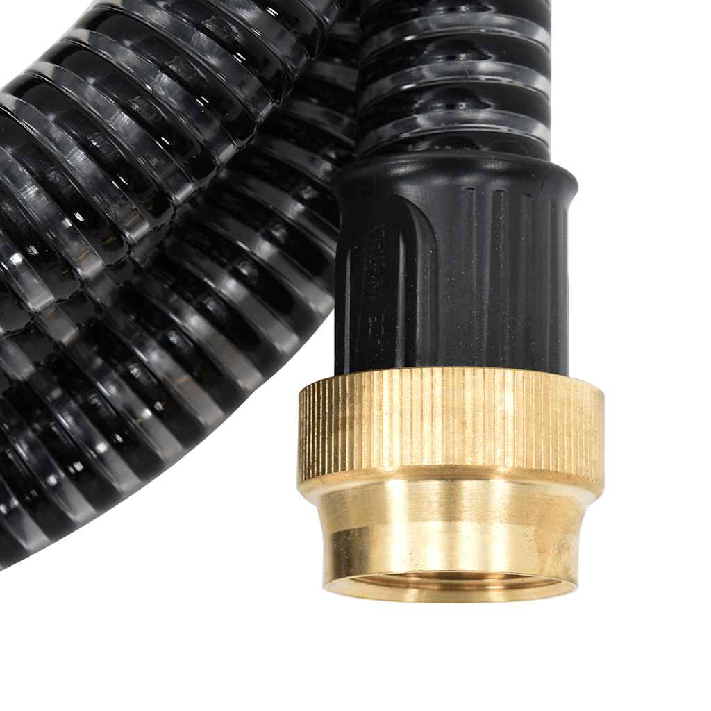 Suction Hose | Black | PVC, Brass | Standard | Durable | Suction Hose