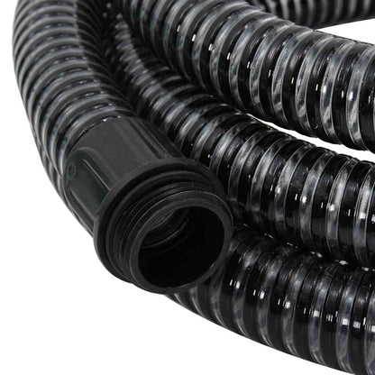 Suction Hose | Black | PVC, Brass | 1.1 inch diameter, 7 meters long