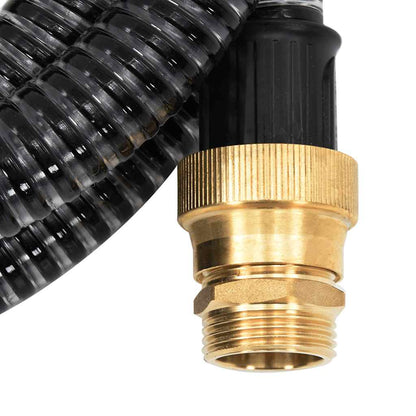 Suction Hose | Black | PVC, Brass | 10 m | Durable | Suction Hose