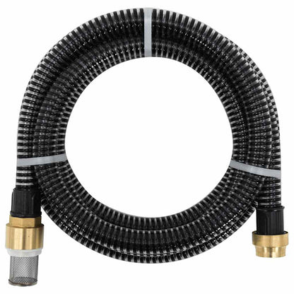 Suction Hose | Black | PVC, Brass | 25 m Length | Durable | Suction Hose