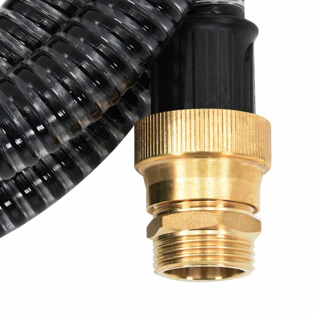 Suction Hose | Black | PVC, Brass | 25 m | Durable | Suction Hose