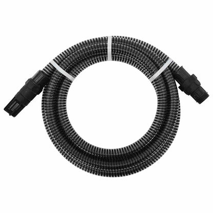 Suction Hose with PVC Connectors Black 1" 7 m PVC