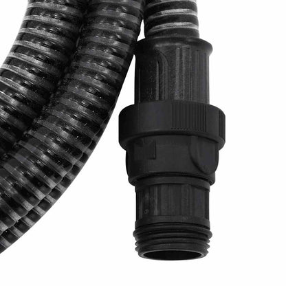 Suction Hose with PVC Connectors Black 1" 7 m PVC