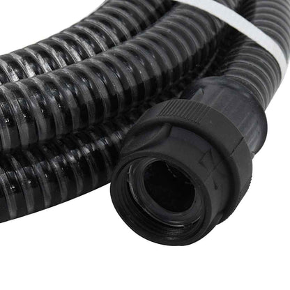 Suction Hose with PVC Connectors Black 1" 7 m PVC