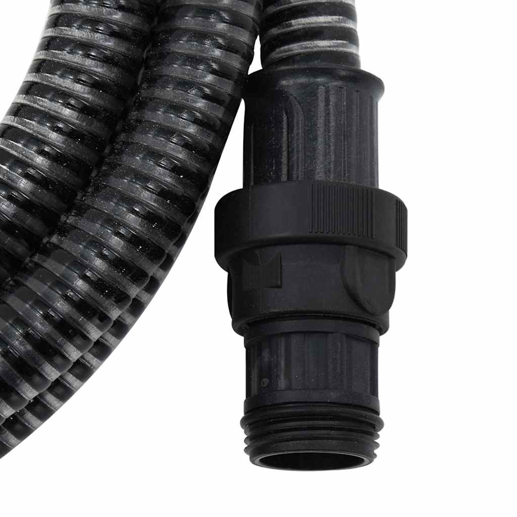 Suction Hose | Black | PVC | 10 m | Durable | Suction Hose | Cylindrical