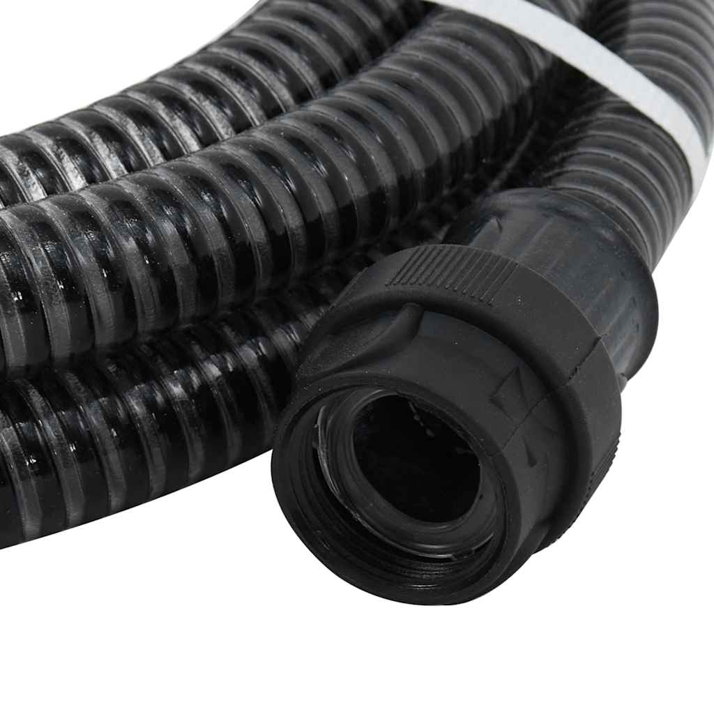 Suction Hose | Black | PVC | 10 m | Durable | Suction Hose | Cylindrical