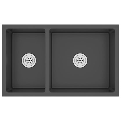 Kitchen Sink Black Stainless Steel