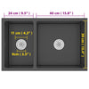 Kitchen Sink Black Stainless Steel
