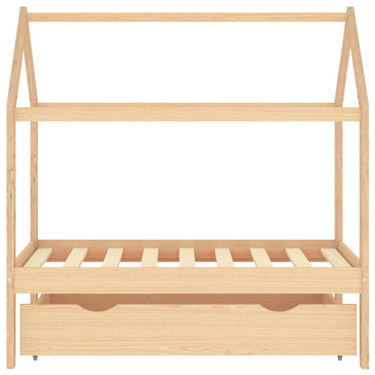 Kids Bed Frame | Wooden | Solid pine wood | 70 x 140 cm | Kids Bed Frame