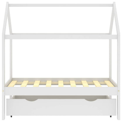 Kids Bed Frame | White | Solid pine wood | 70 cm x 140 cm