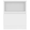 Bed Cabinet White 40x40x50 cm Engineered Wood