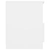 Bed Cabinet White 40x40x50 cm Engineered Wood