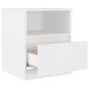 Bed Cabinet White 40x40x50 cm Engineered Wood