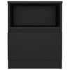 Bed Cabinet Black 40x40x50 cm Engineered Wood