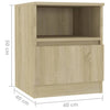 Bed Cabinet Sonoma Oak 40x40x50 cm Engineered Wood