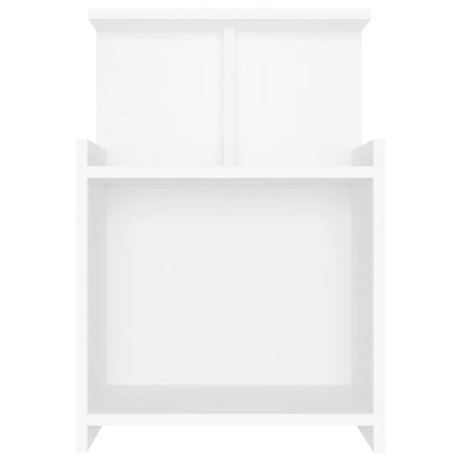 Bed Cabinet White 40x35x60 cm Engineered Wood