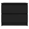 Bed Cabinets 2 pcs Black 50x39x43.5 cm Engineered Wood