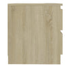 Bed Cabinet Sonoma Oak 50x39x43.5 cm Engineered Wood
