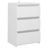 Bed Cabinets 2 pcs White 40x35x62.5 cm Engineered Wood