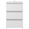 Bed Cabinets 2 pcs White 40x35x62.5 cm Engineered Wood