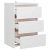Bed Cabinets 2 pcs White 40x35x62.5 cm Engineered Wood