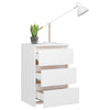 Bed Cabinets 2 pcs White 40x35x62.5 cm Engineered Wood