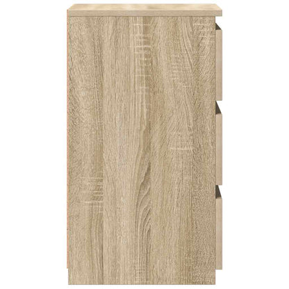 Bed Cabinets 2 pcs Sonoma Oak 40x35x62.5 cm Engineered Wood