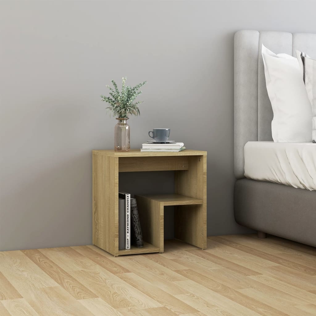 Bed Cabinets 2 pcs Sonoma Oak 40x30x40 cm Engineered Wood