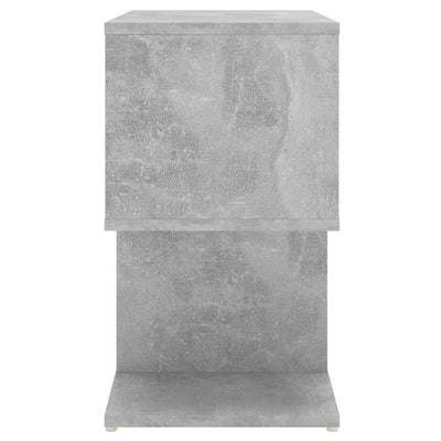 Bedside Cabinet Concrete Grey 50x30x51.5 cm Engineered Wood