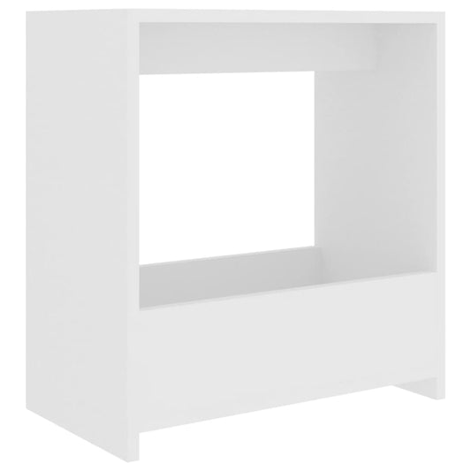 Side Table | White | Engineered Wood | 50 cm x 26 cm x 50 cm | Side Table