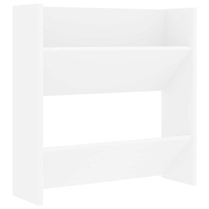 Wall Shoe Cabinets 4 pcs White 60x18x60 cm Engineered Wood