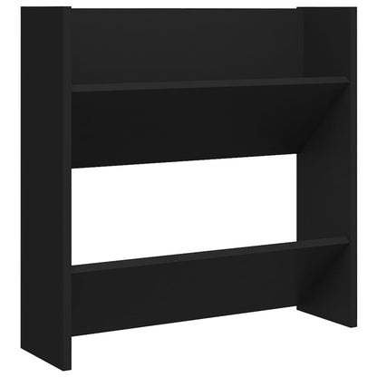 Wall Shoe Cabinets 4 pcs Black 60x18x60 cm Engineered Wood