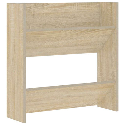 Wall Shoe Cabinet Sonoma Oak 60x18x60 cm Engineered Wood