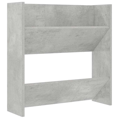 Wall Shoe Cabinet Concrete Grey 60x18x60 cm Engineered Wood