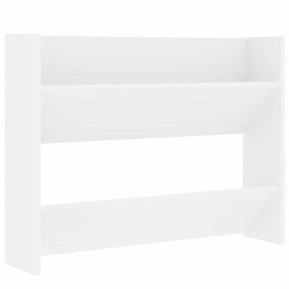 Wall Shoe Cabinet White 80x18x60 cm Engineered Wood