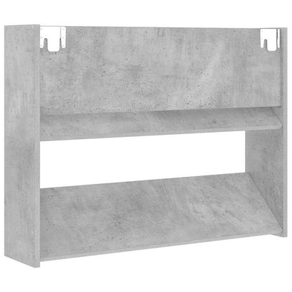 Wall Shoe Cabinet Concrete Grey 80x18x60 cm Engineered Wood