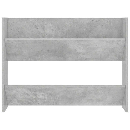 Wall Shoe Cabinets 2 pcs Concrete Grey 80x18x60 cm Engineered Wood